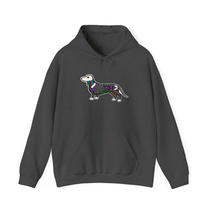 Dia de los Muertos Dachshaund Hooded Sweatshirt