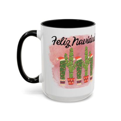 Feliz Navidad Cacti Coffee Mug