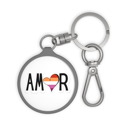 Amor Lesbian Keyring Tag