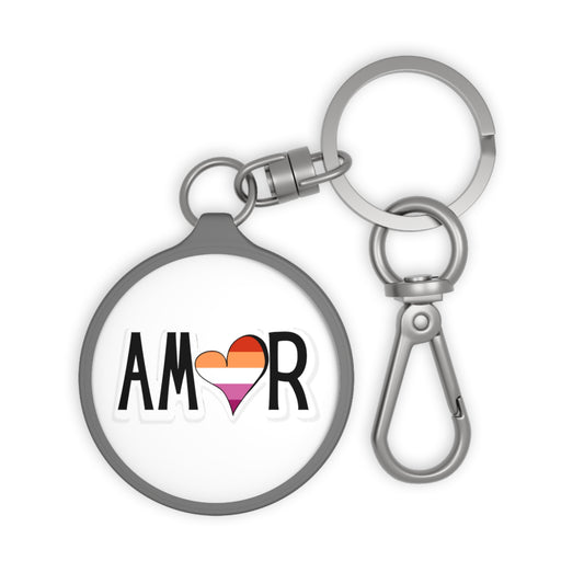 Amor Lesbian Keyring Tag
