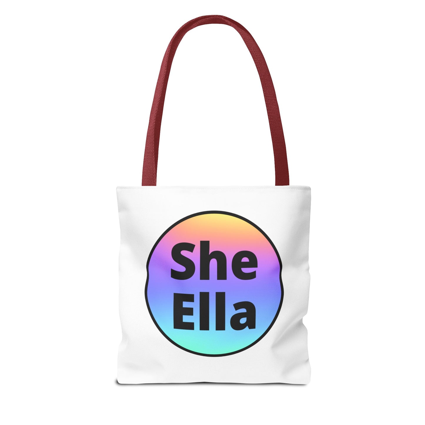 She/Ella Rainbow Tote Bag