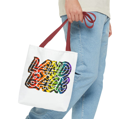 Land Back Motif Tote Bag