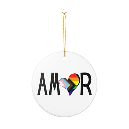 Amor Inclusive Ceramic Ornament