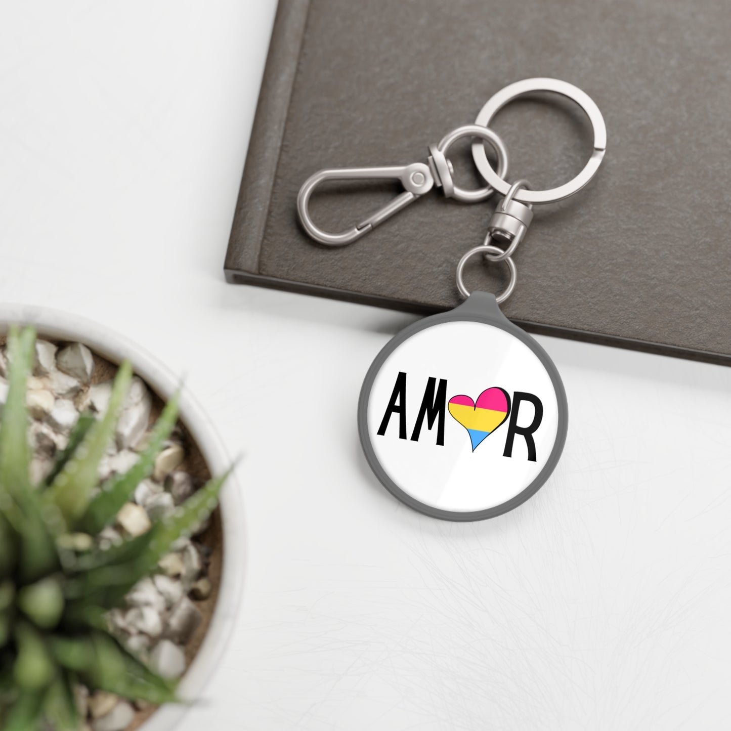 Amor Pan Keyring Tag
