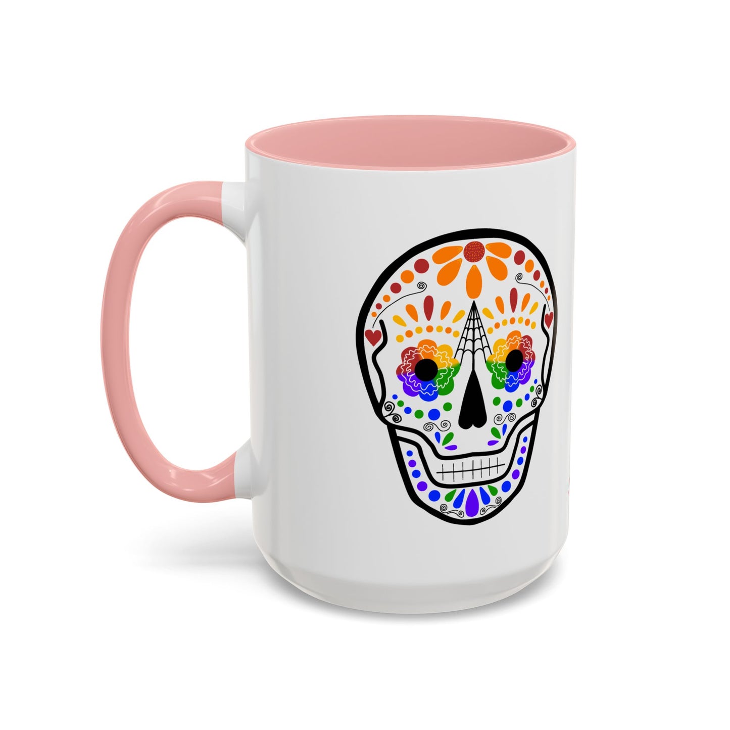 Queer Sugar Skull Accent Coffee Mug