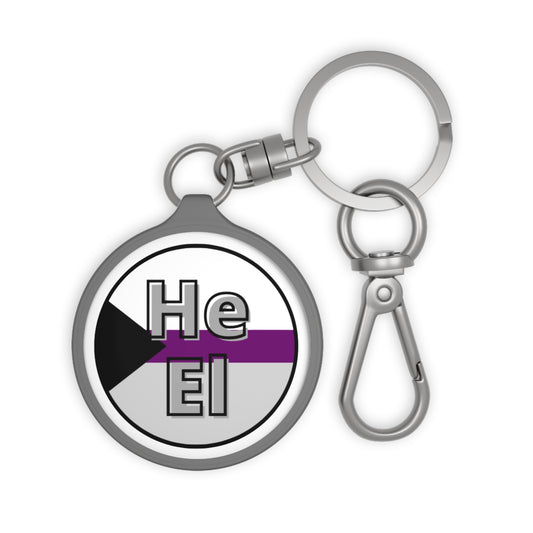 He / El Demi Keyring Tag