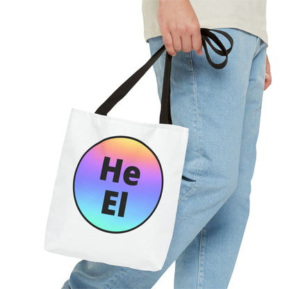 He / El Rainbow Tote Bag