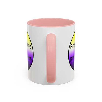 Preguntame mis Pronombres NonBinary Coffee Mug
