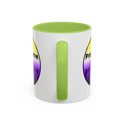 Preguntame mis Pronombres NonBinary Coffee Mug