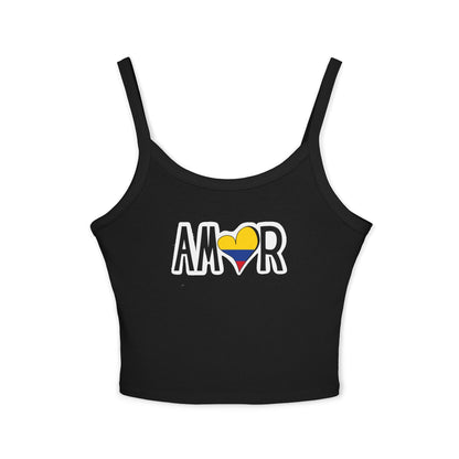 Amor Colombia Spaghetti Strap Tank Top