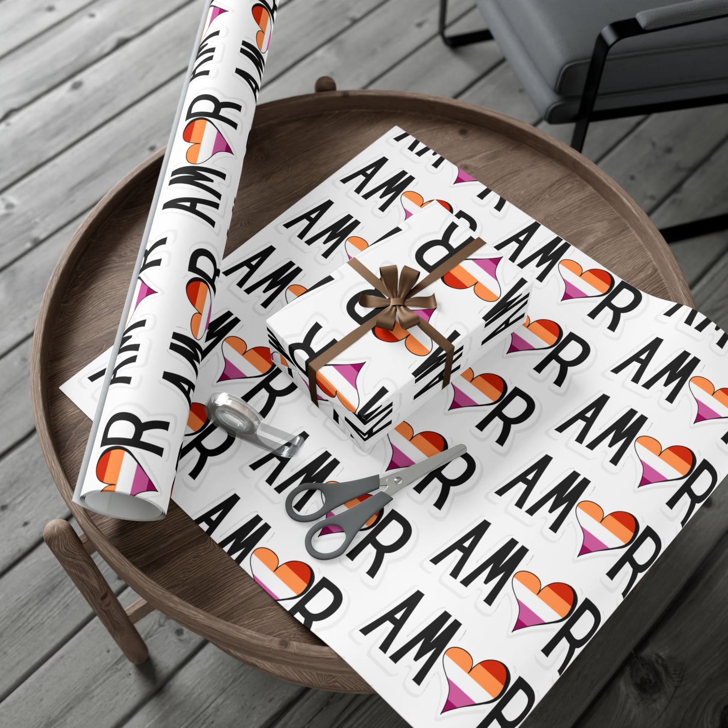 Amor Lesbian Gift Wrap Papers