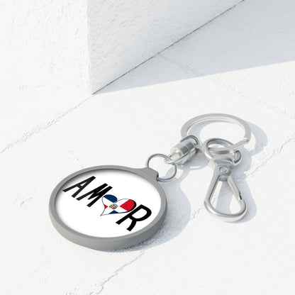 Amor Dominican Republic Keyring Tag