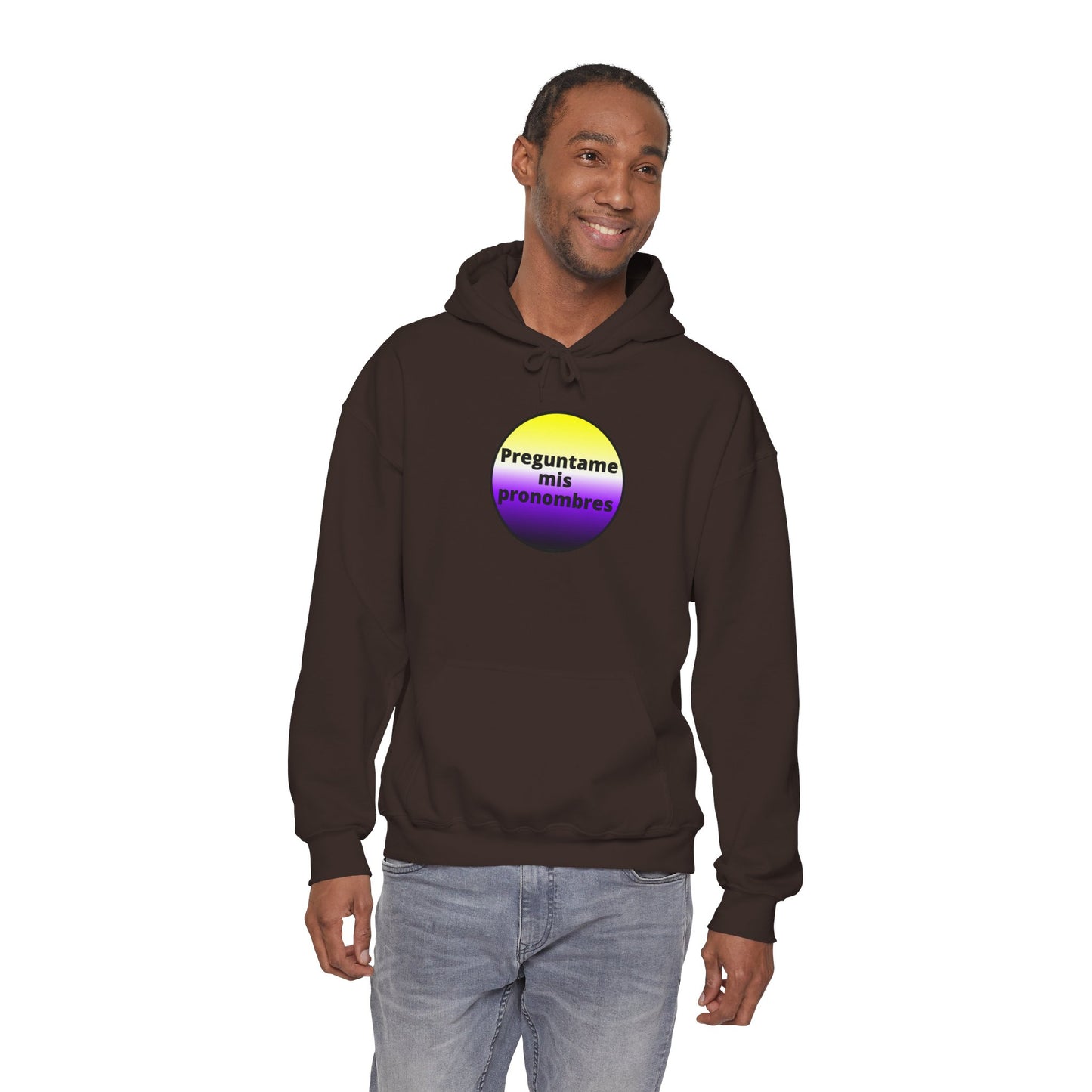 Preguntame mis Pronombres - NonBinary Hooded Sweatshirt