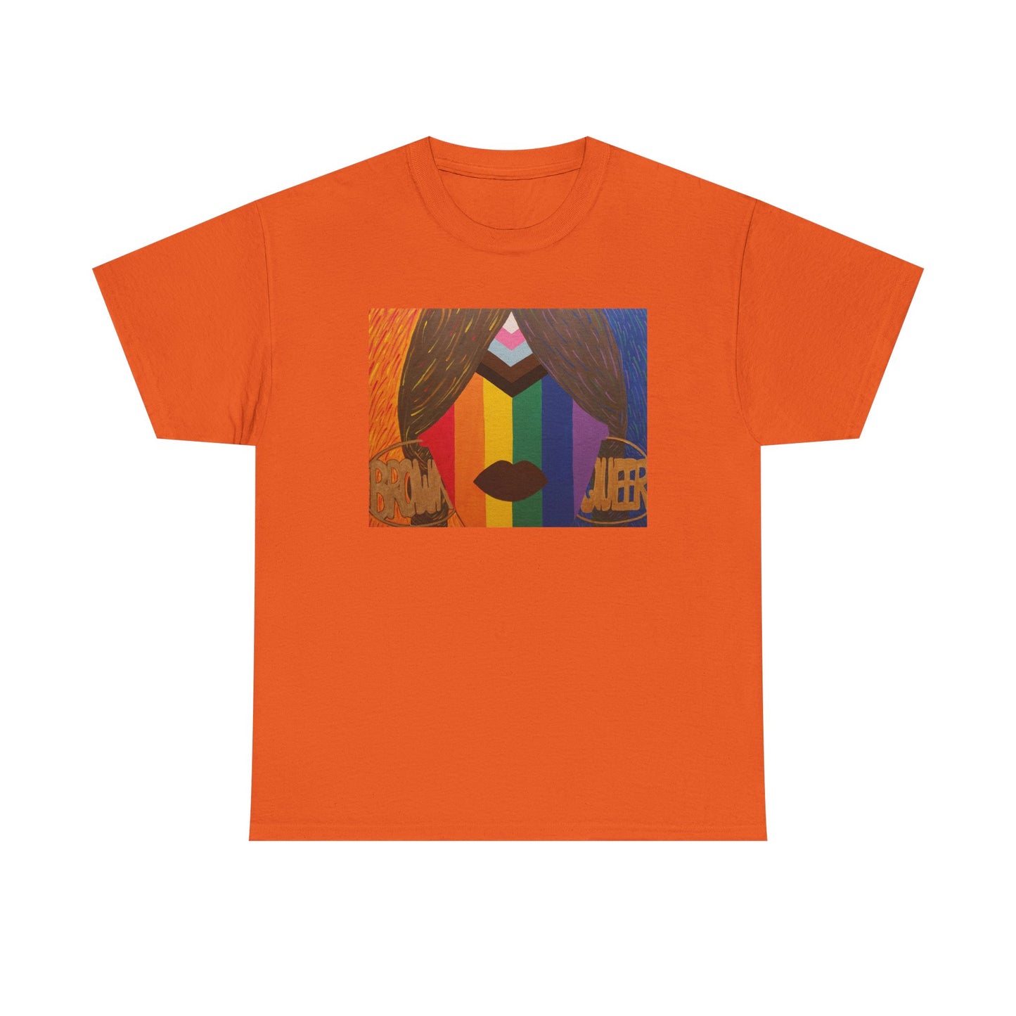 Brown and Queer Heavy Cotton Tee