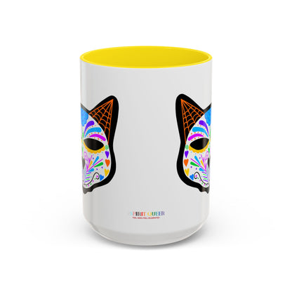 Dia de los Muertos Cat Coffee Mug