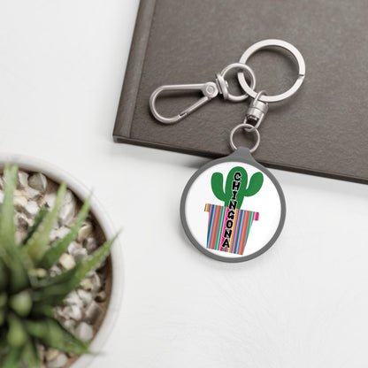Chingona Cacti Keyring Tag