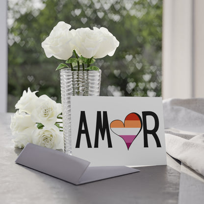 Amor Lesbian Greeting Cards