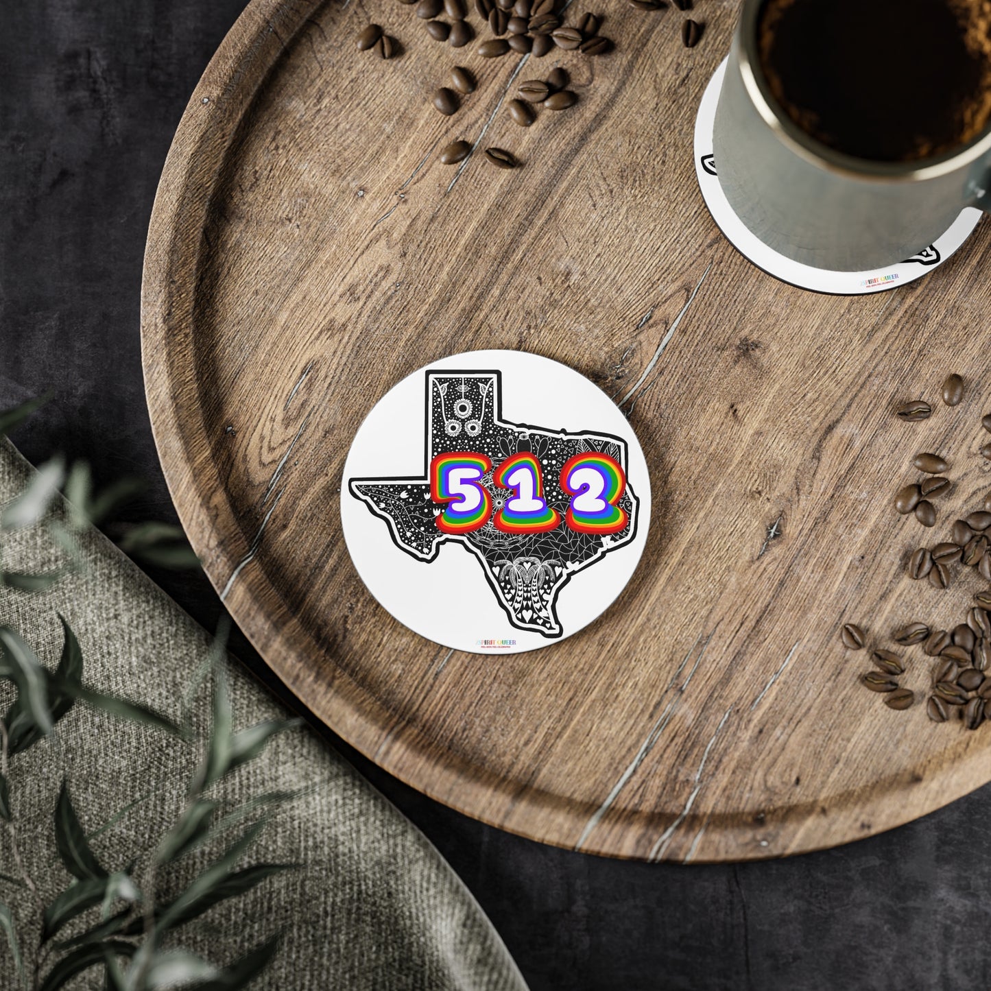Texas 512 Coasters