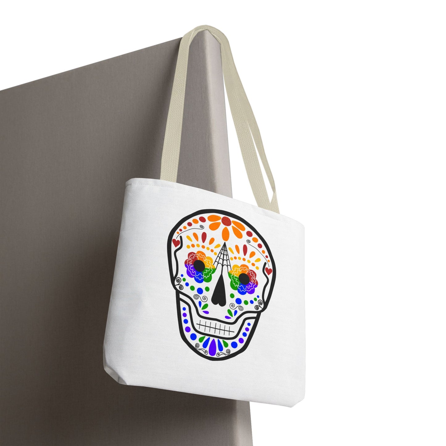 Queer Sugar Skull Tote Bag