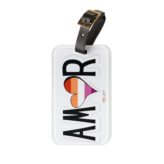 Amor Lesbian Luggage Tag