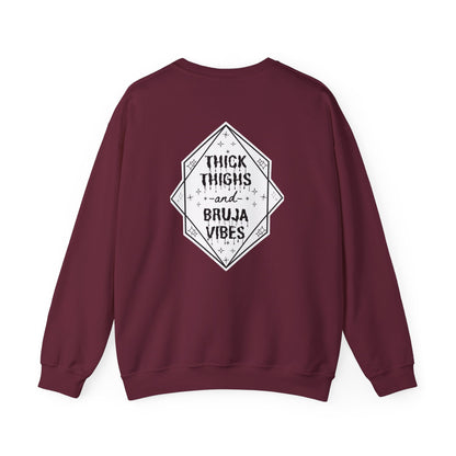 Thick Thighs Bruja Vibes Crewneck Sweatshirt