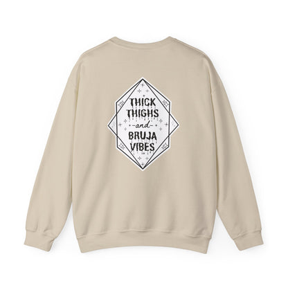 Thick Thighs Bruja Vibes Crewneck Sweatshirt