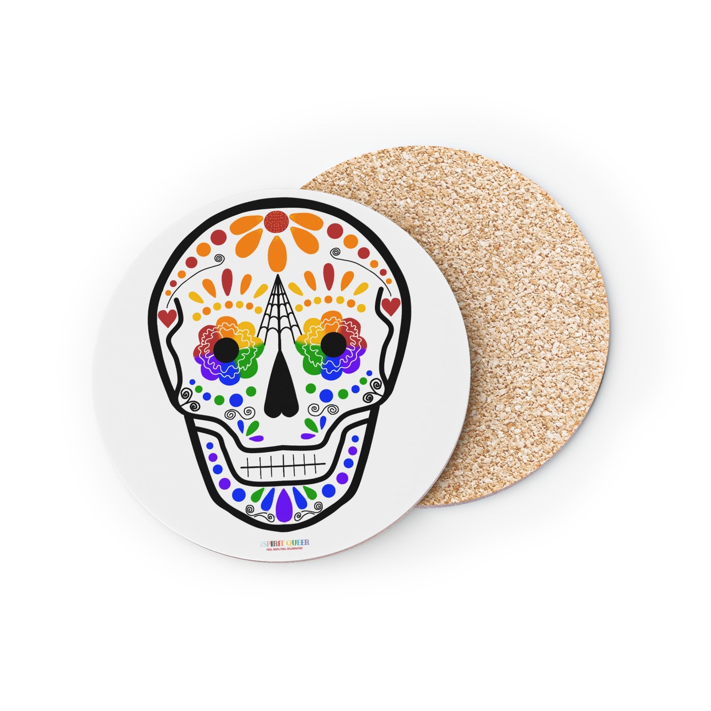 Queer Sugar Skull Coasters