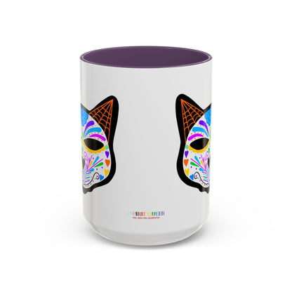 Dia de los Muertos Cat Coffee Mug