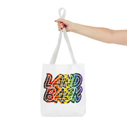Land Back Motif Tote Bag