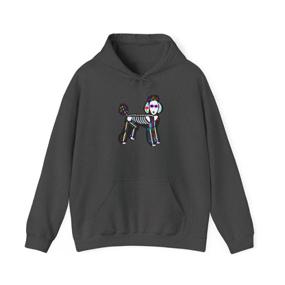 Dia de los Muertos Poodle Hooded Sweatshirt