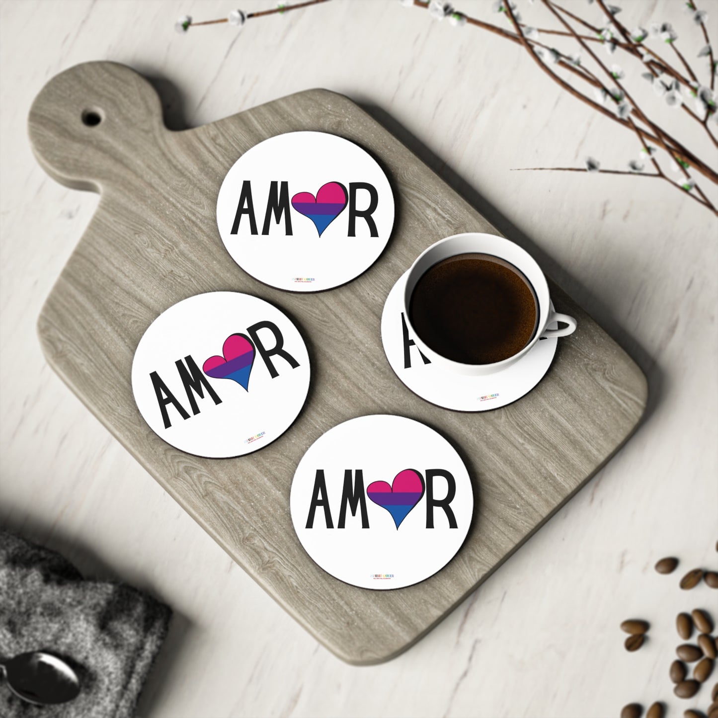 Amor Bi Coasters