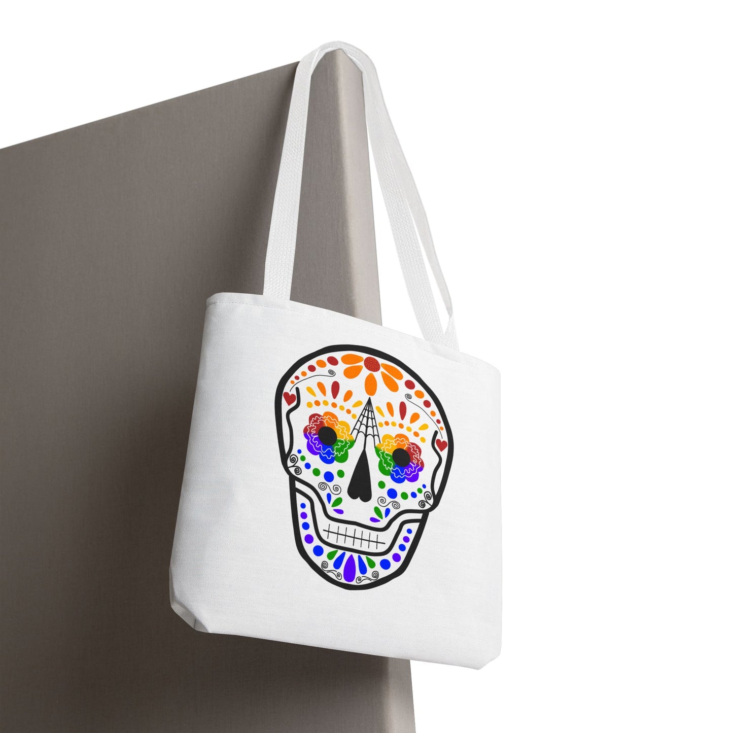 Queer Sugar Skull Tote Bag