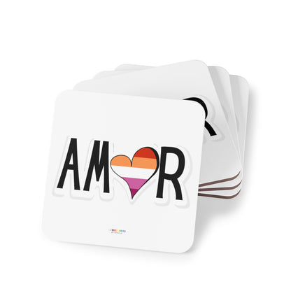Amor Lesbian Coasters