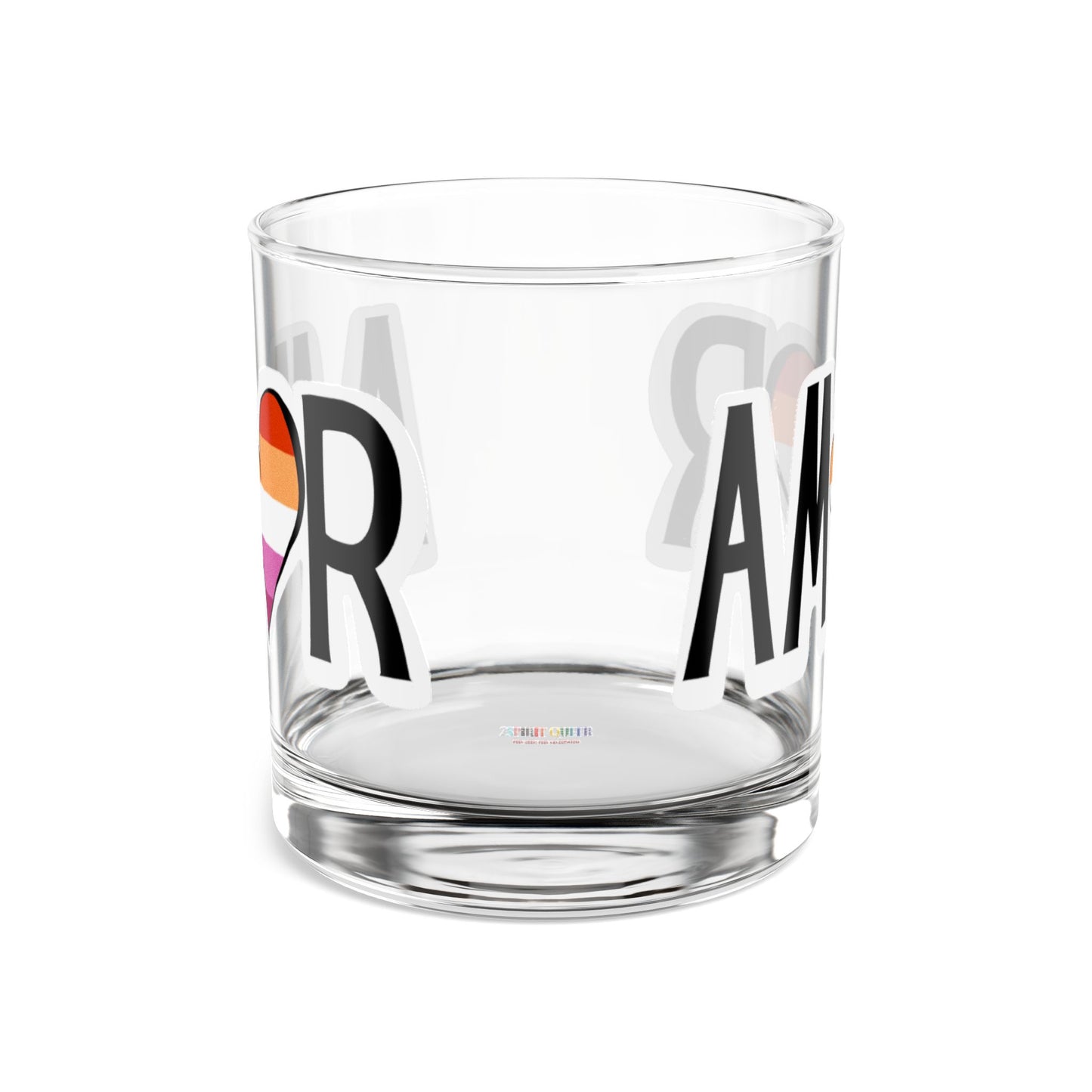Amor - Lesbian Rocks Glass, 10oz