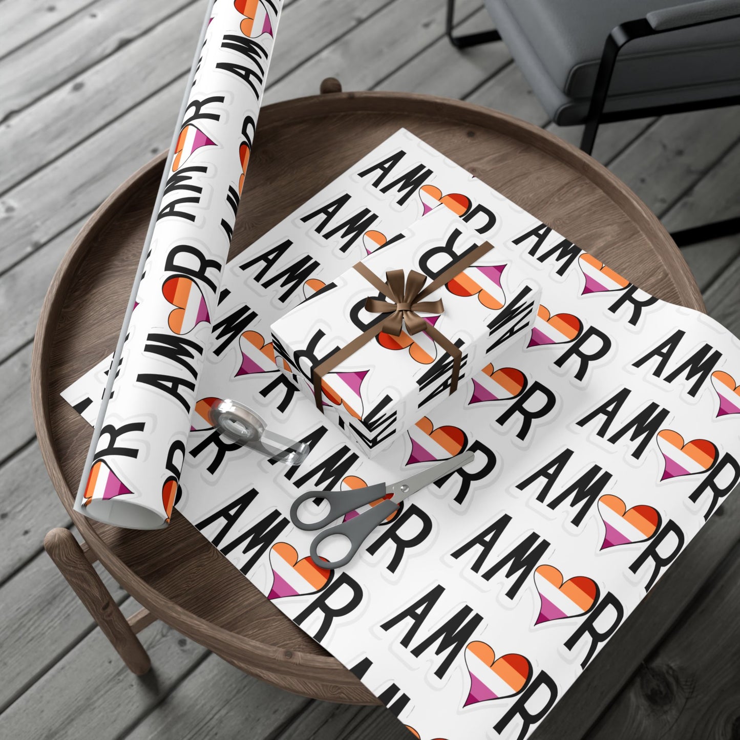 Amor Lesbian Gift Wrap Papers