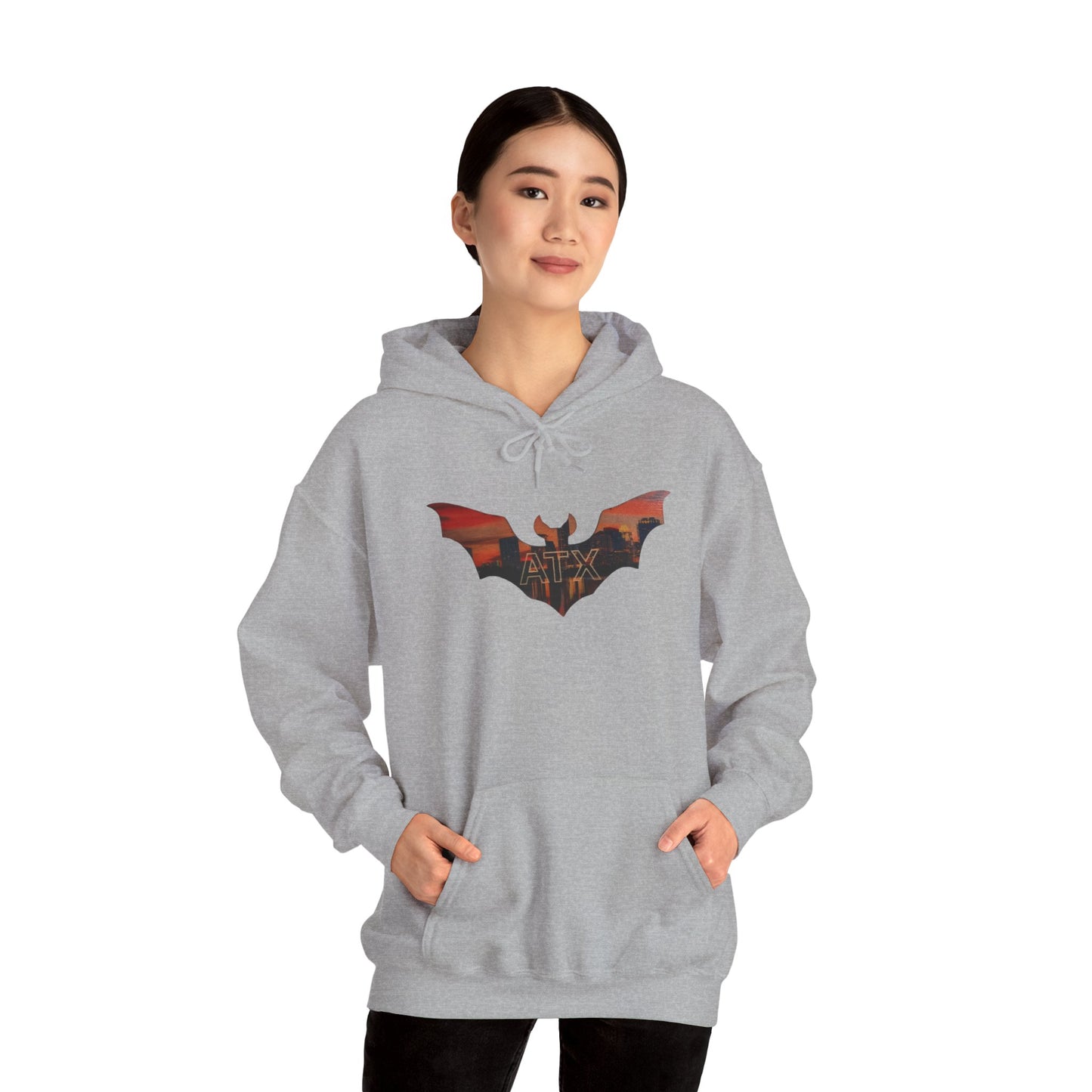 ATX Skyline Bat Hooded Sweatshirt