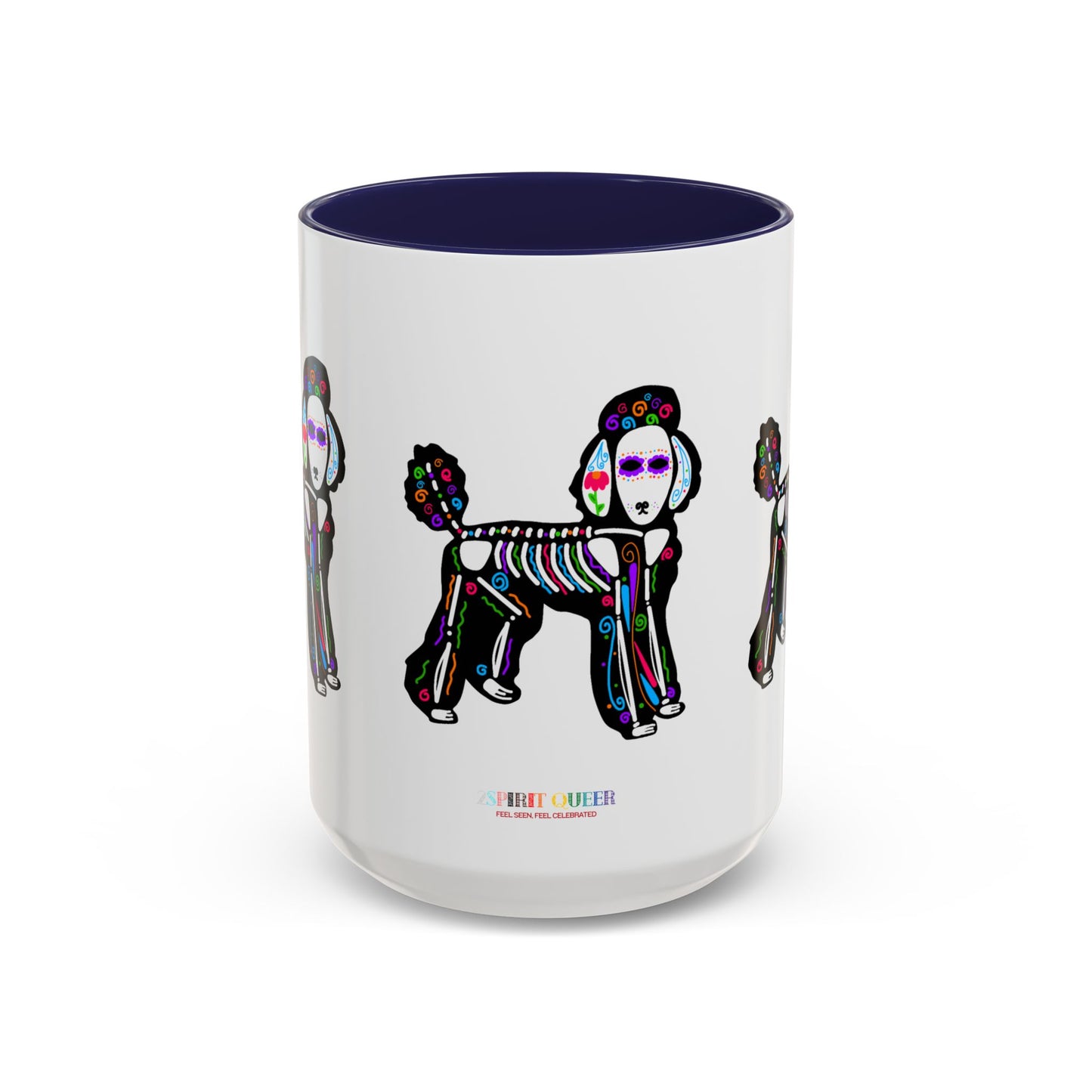 Dia de los Muertos Poodle Coffee Mug