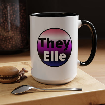 They / Elle Genderfluid Coffee Mug