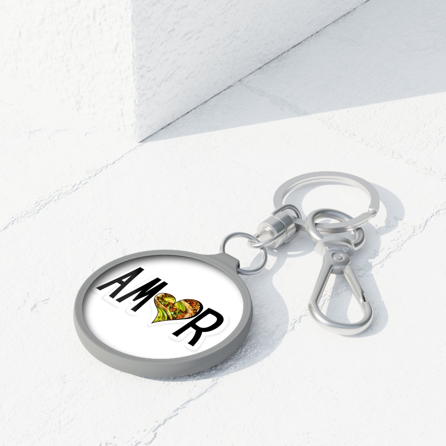 Amor Taco Keyring Tag