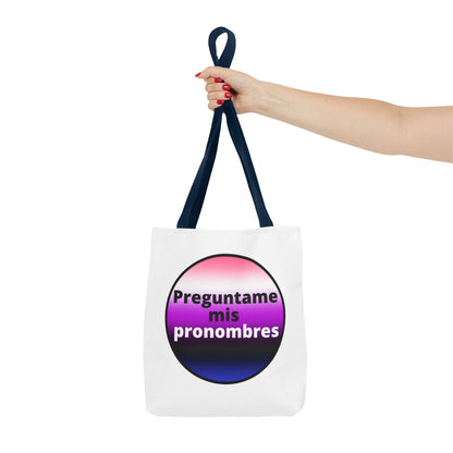 Preguntame mis Pronombres GenderFluid Tote Bag