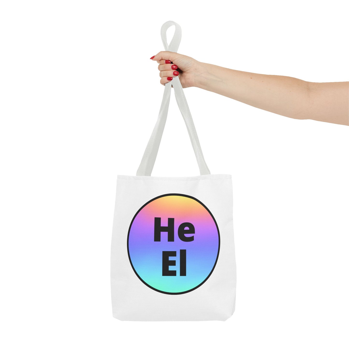He / El Rainbow Tote Bag