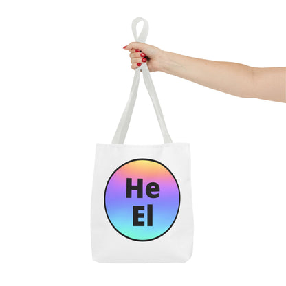 He / El Rainbow Tote Bag