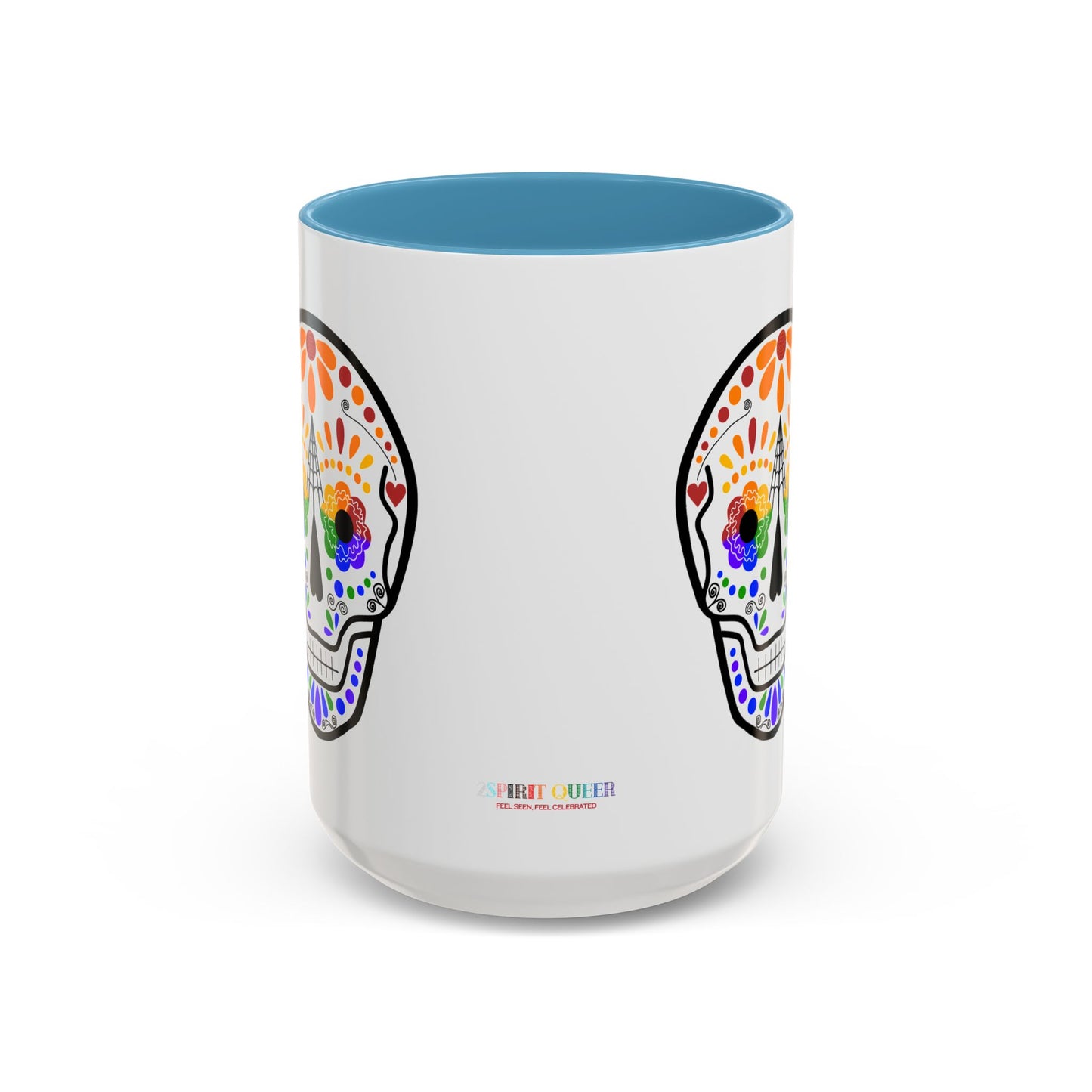 Queer Sugar Skull Accent Coffee Mug