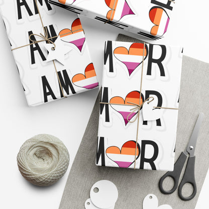 Amor Lesbian Gift Wrap Papers