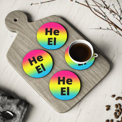 He / El Pan Coasters