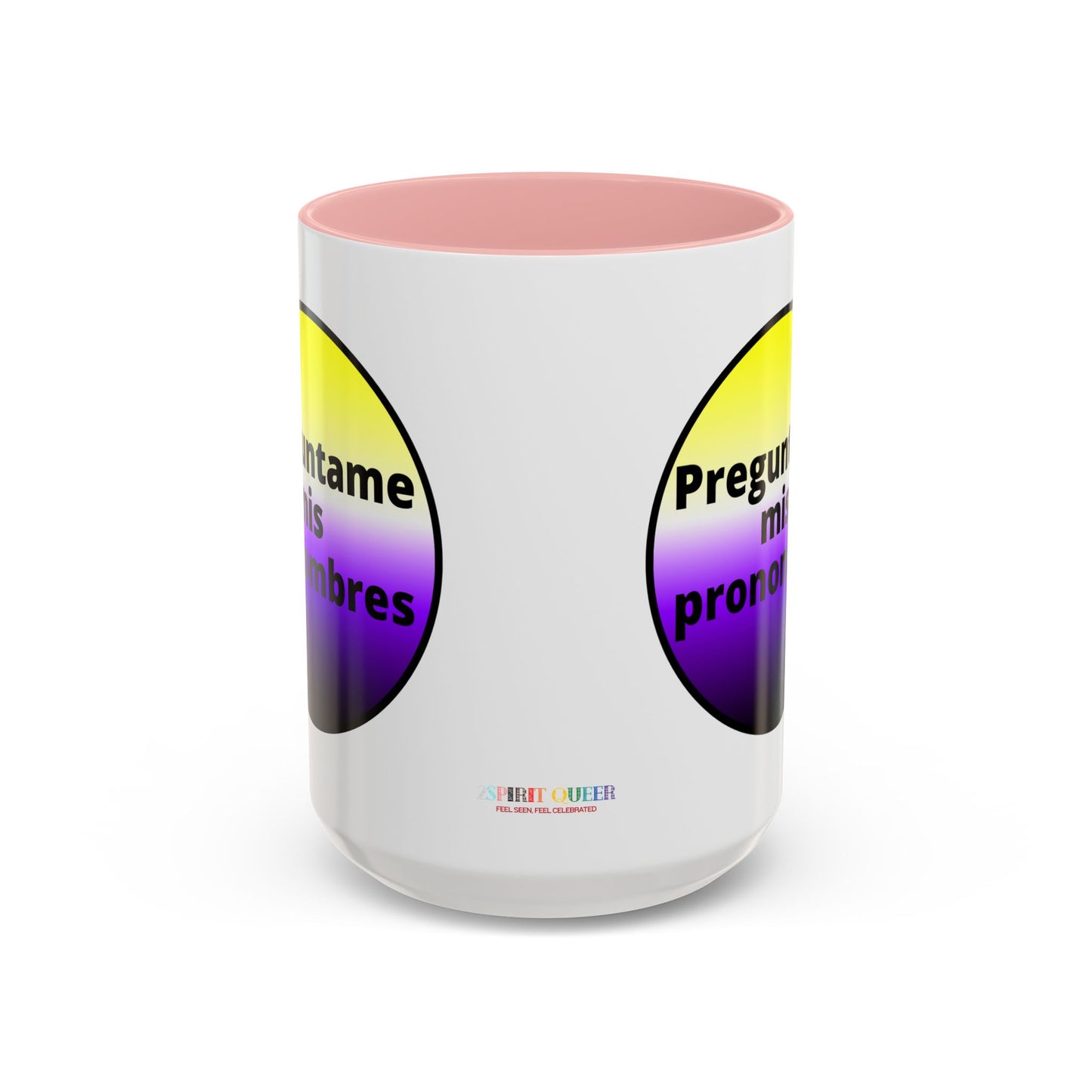 Preguntame mis Pronombres NonBinary Coffee Mug