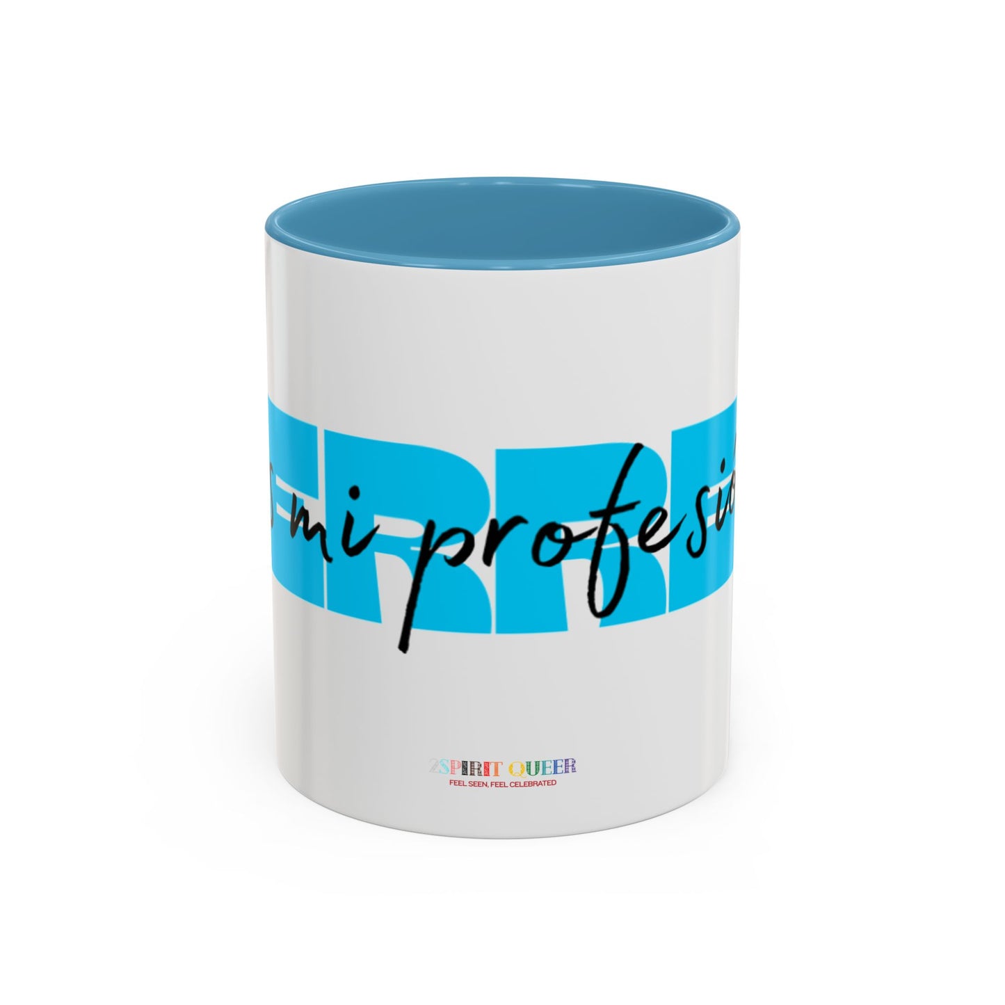 Perreo Es Mi Profesion Blue Accent Coffee Mug