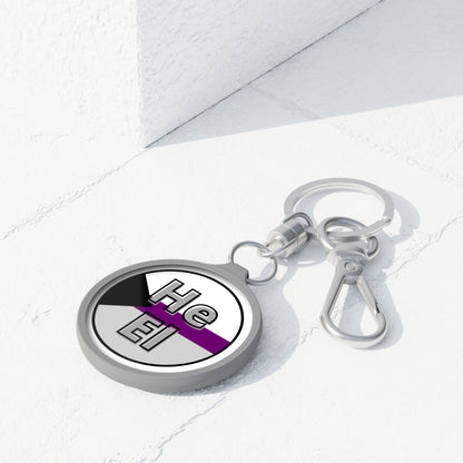 He / El Demi Keyring Tag