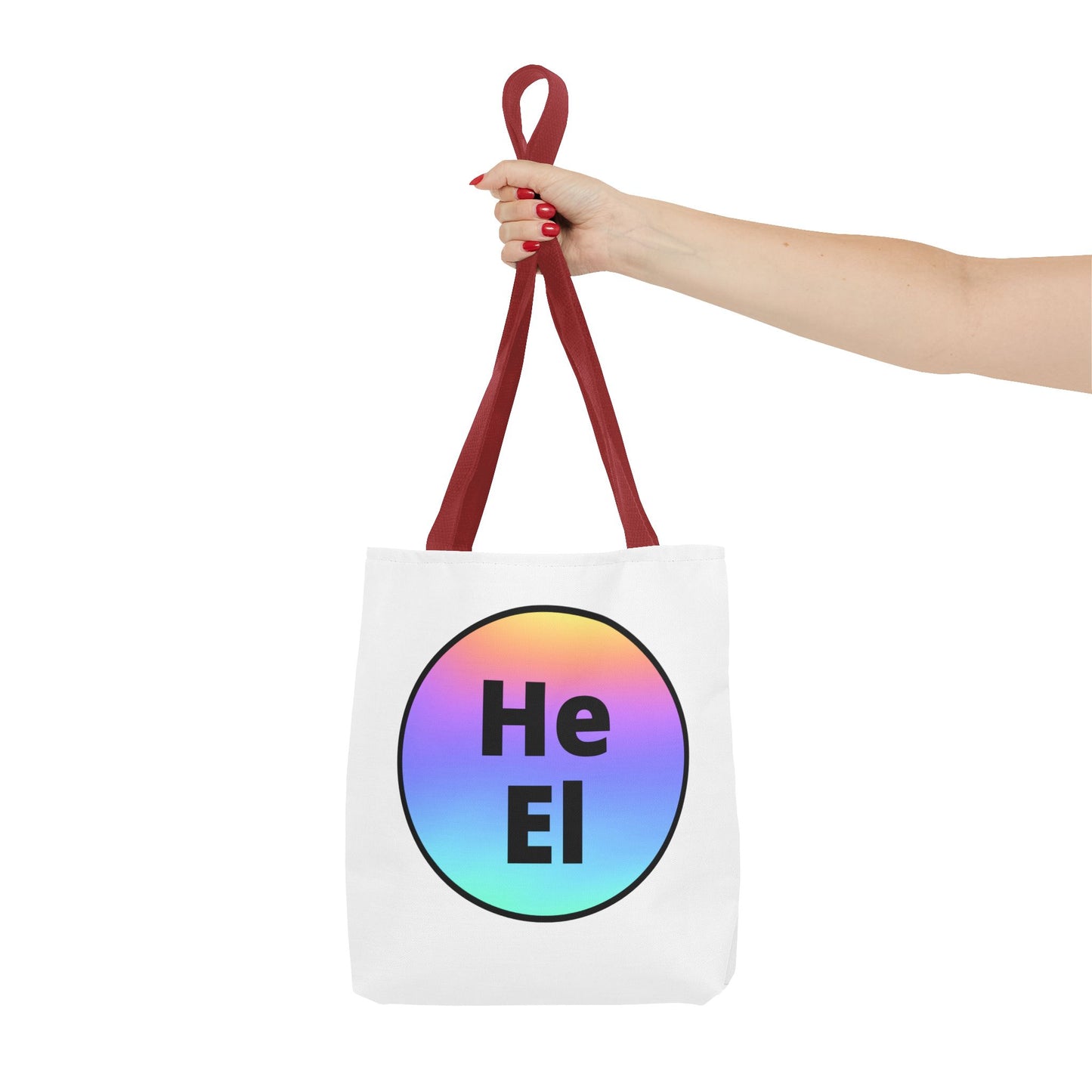 He / El Rainbow Tote Bag