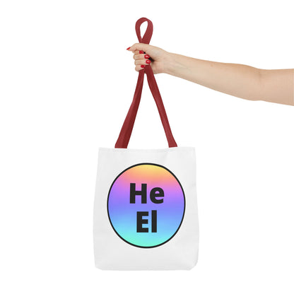 He / El Rainbow Tote Bag